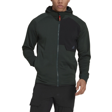 adidas Kapuzenjacke X-City Baumwollmix dunkelgrün Herren